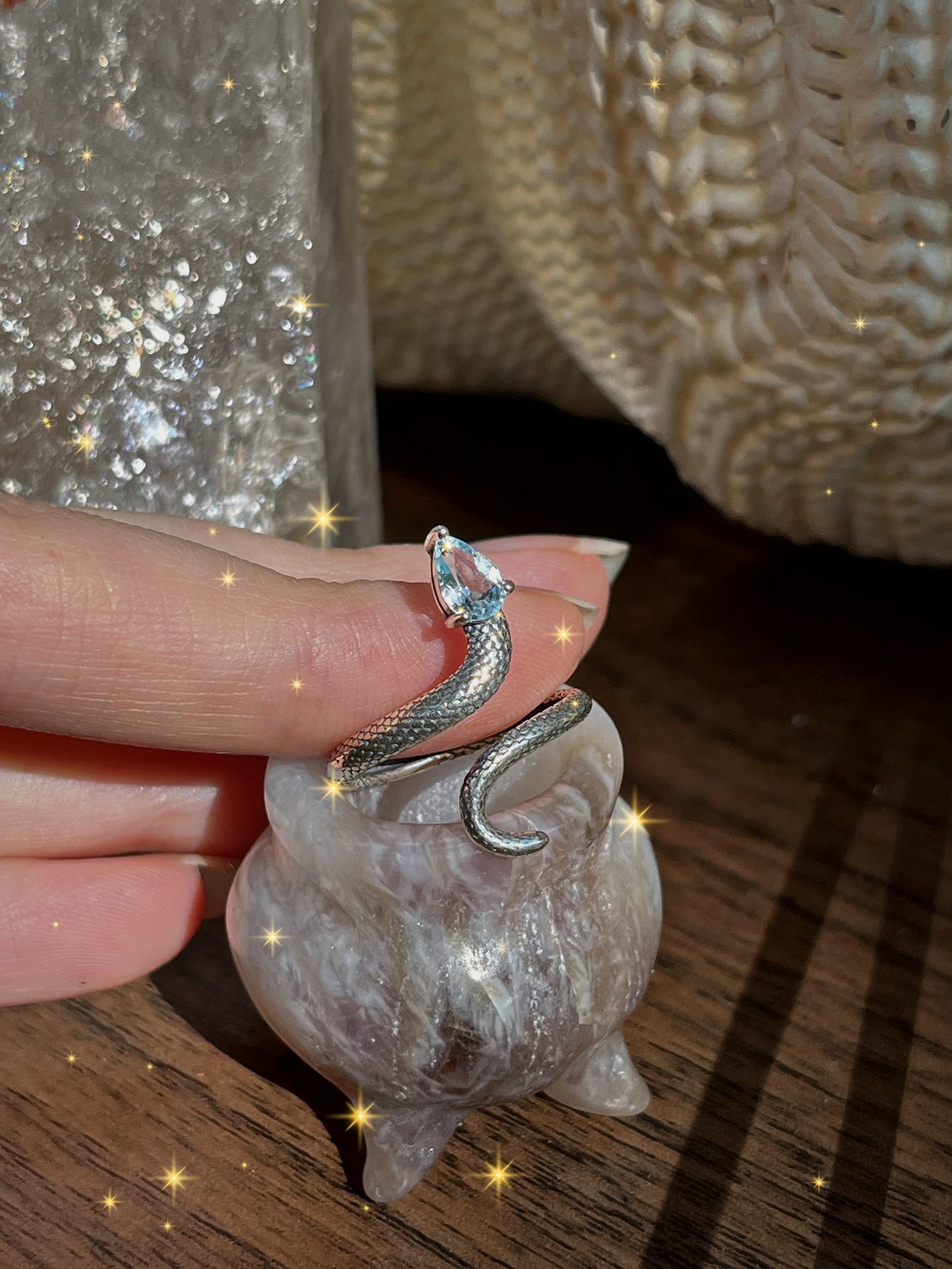 Blue Topaz Snakes