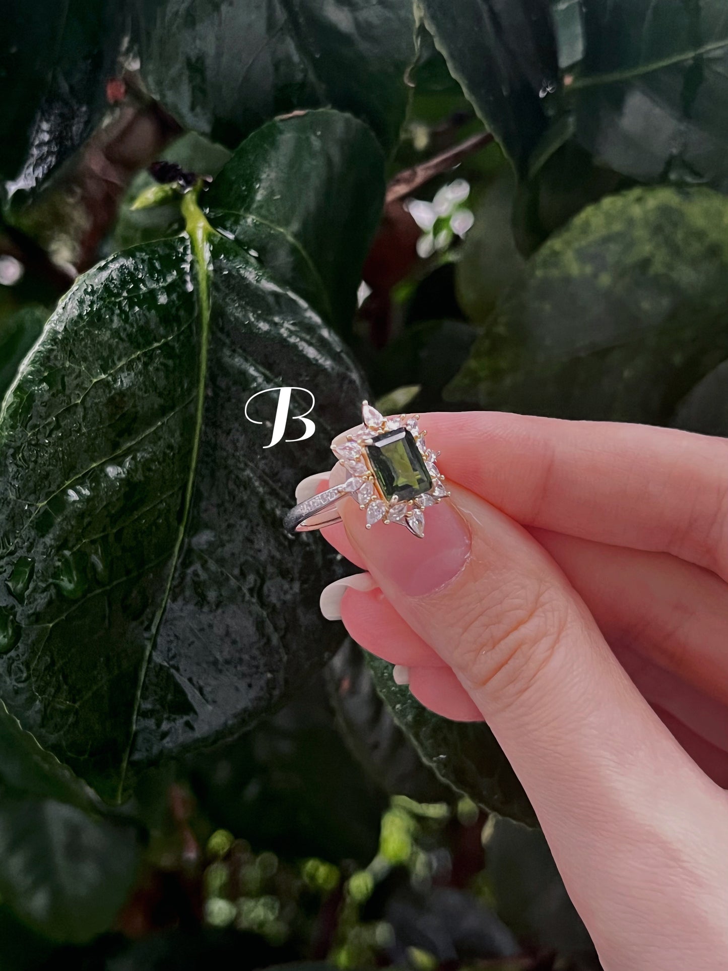 Green Tourmaline Statement Rings