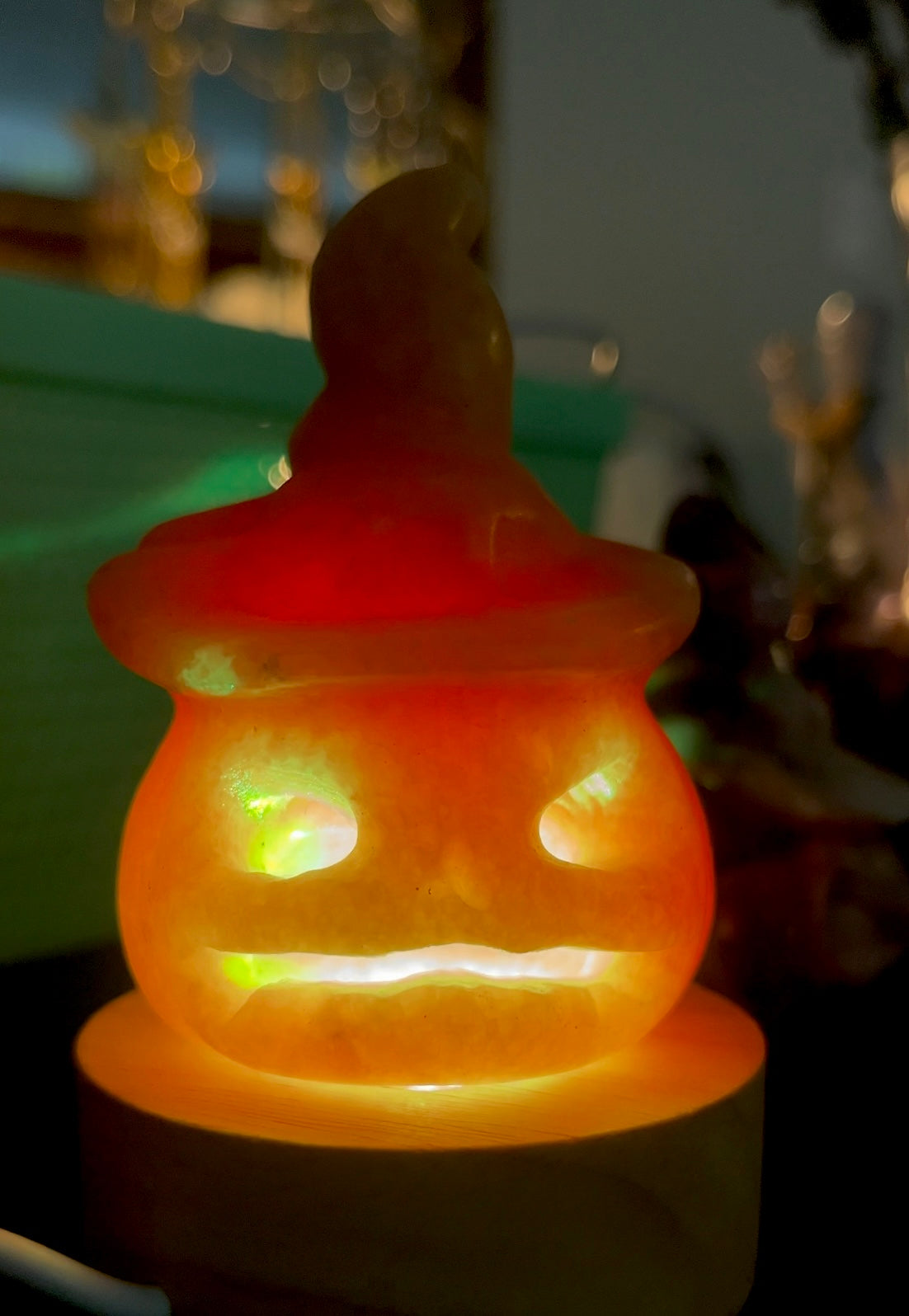 Light Up Crystal Jack-o-Lanterns