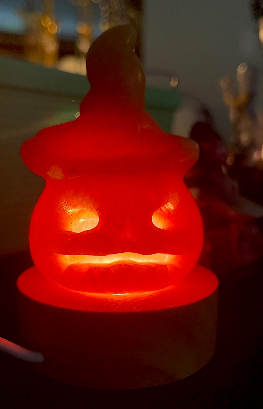 Light Up Crystal Jack-o-Lanterns