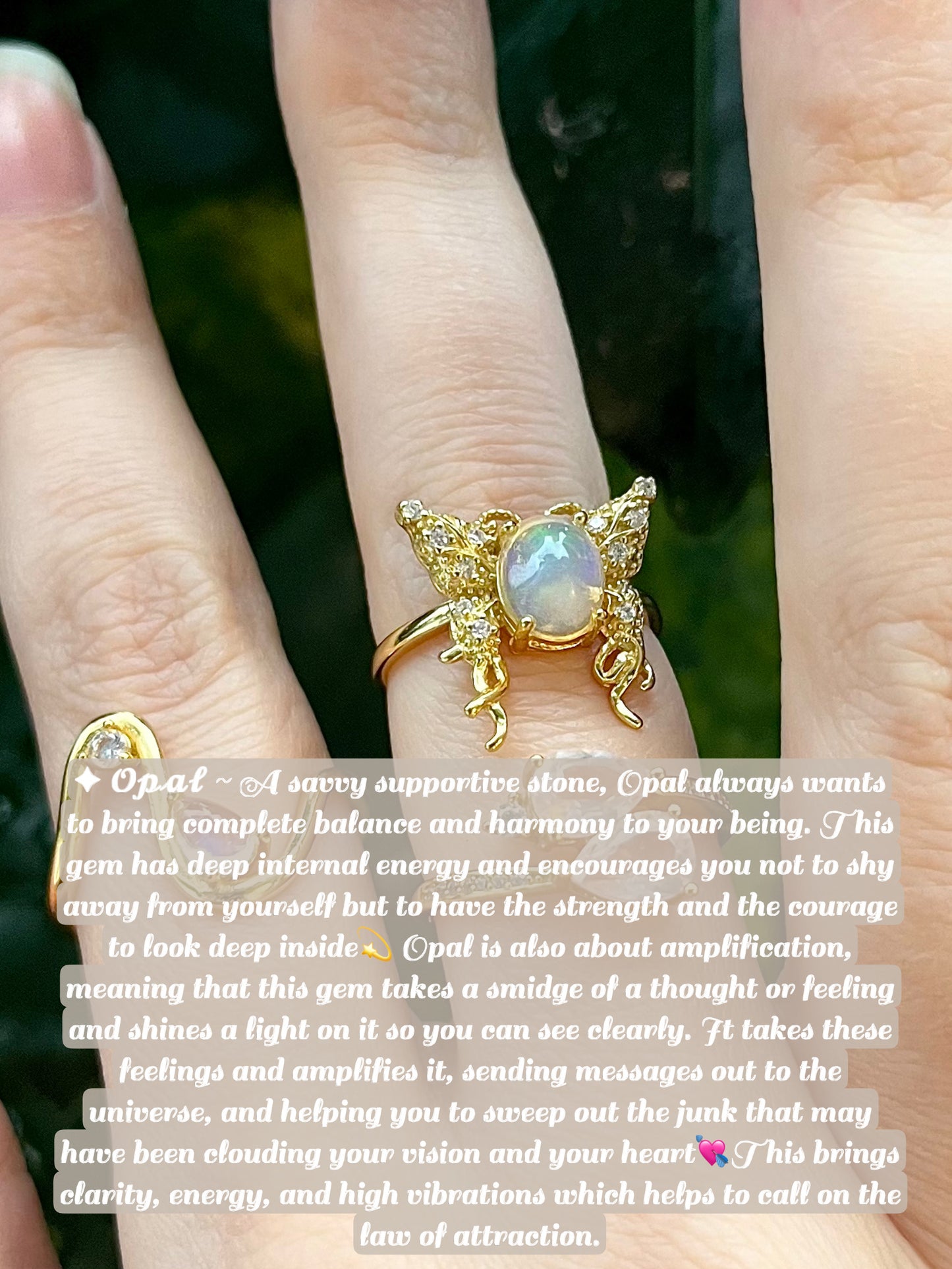 Enchanting Gold & Shimmery Crystal Ring Companions!