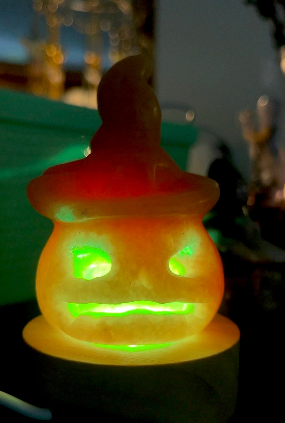 Light Up Crystal Jack-o-Lanterns