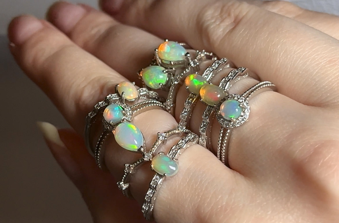 Sparkling Opal Rings ~ Big Sale!