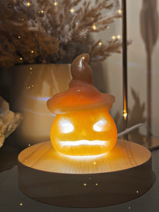 Light Up Crystal Jack-o-Lanterns