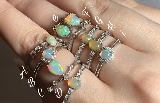 Sparkling Opal Rings ~ Big Sale!